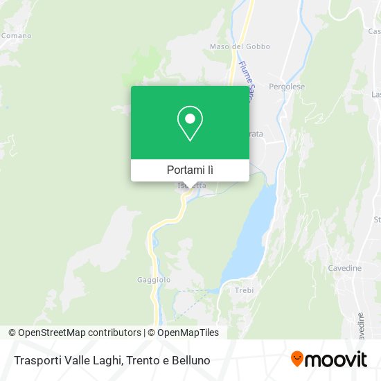 Mappa Trasporti Valle Laghi