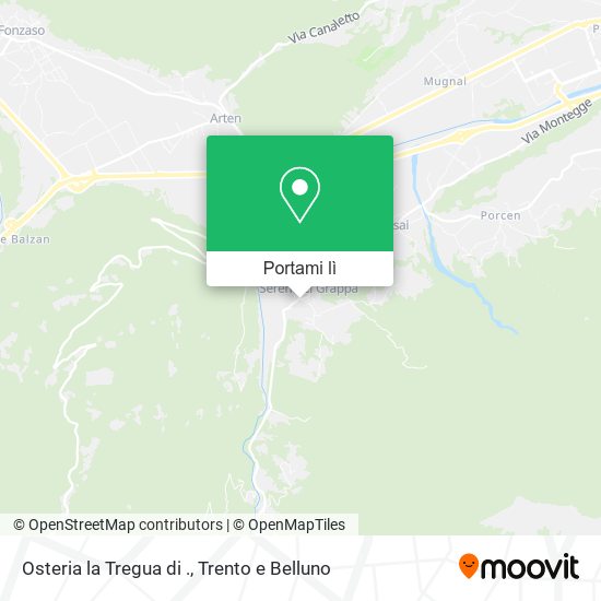 Mappa Osteria la Tregua di .