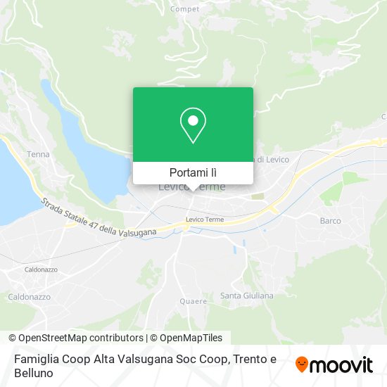 Mappa Famiglia Coop Alta Valsugana Soc Coop