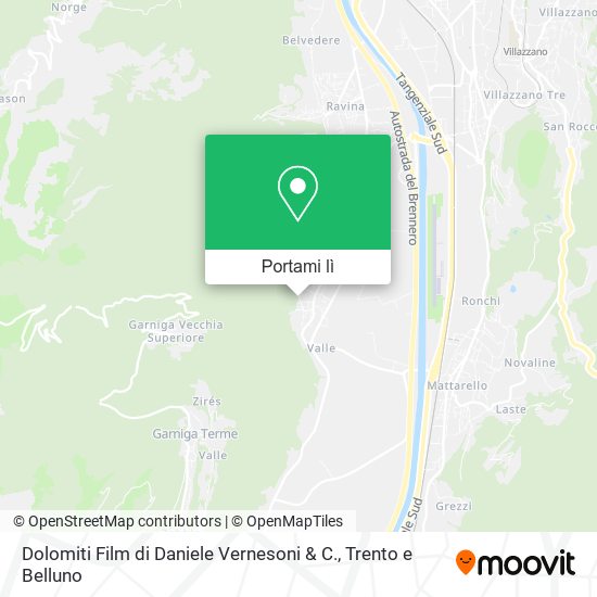 Mappa Dolomiti Film di Daniele Vernesoni & C.