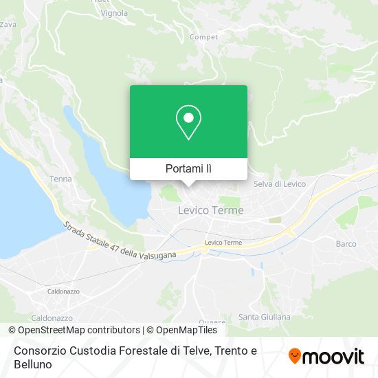 Mappa Consorzio Custodia Forestale di Telve