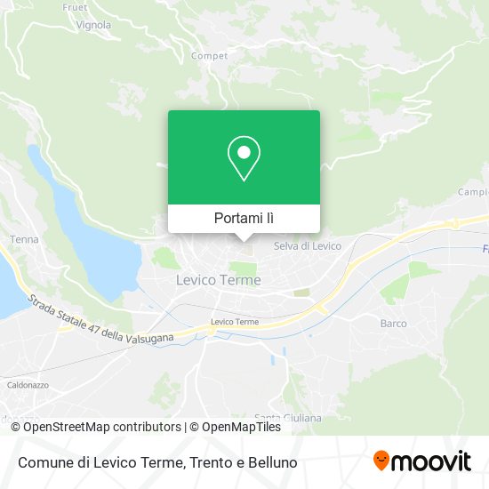 Mappa Comune di Levico Terme
