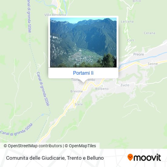 Mappa Comunita delle Giudicarie