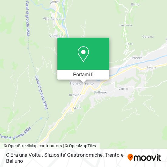Mappa C'Era una Volta . Sfiziosita' Gastronomiche