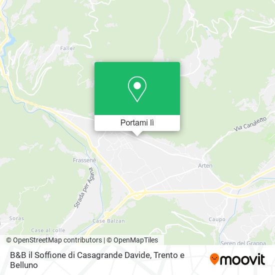 Mappa B&B il Soffione di Casagrande Davide