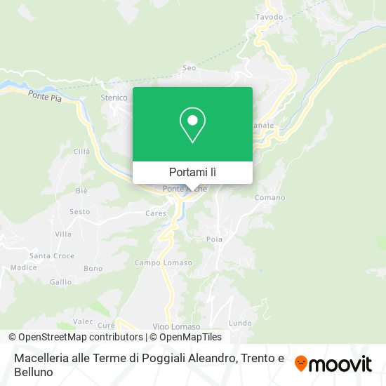 Mappa Macelleria alle Terme di Poggiali Aleandro