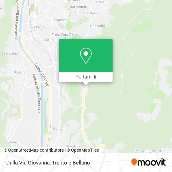 Mappa Dalla Via Giovanna
