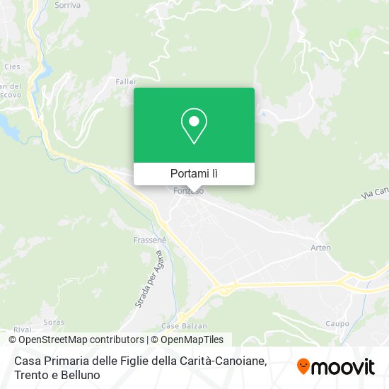 Mappa Casa Primaria delle Figlie della Carità-Canoiane