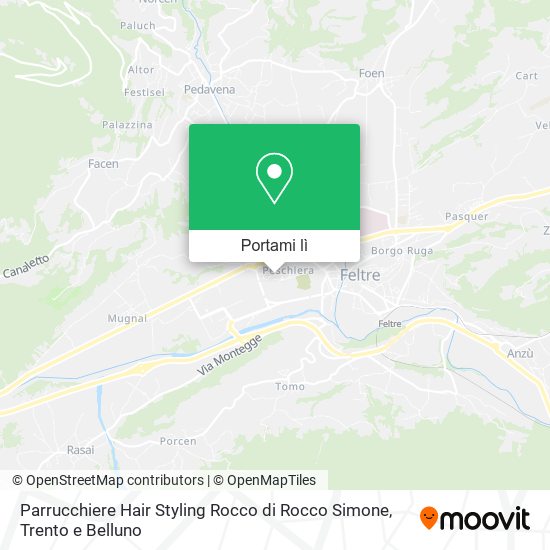 Mappa Parrucchiere Hair Styling Rocco di Rocco Simone