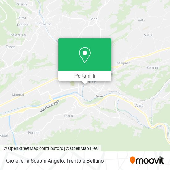 Mappa Gioielleria Scapin Angelo
