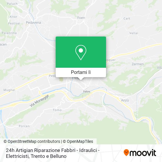 Mappa 24h Artigian Riparazione Fabbri - Idraulici - Elettricisti