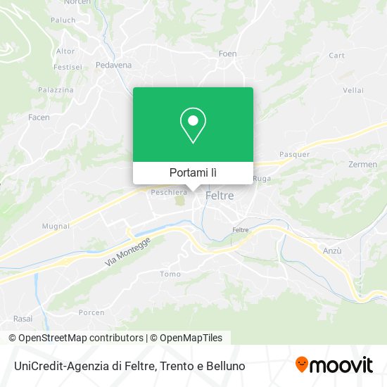 Mappa UniCredit-Agenzia di Feltre