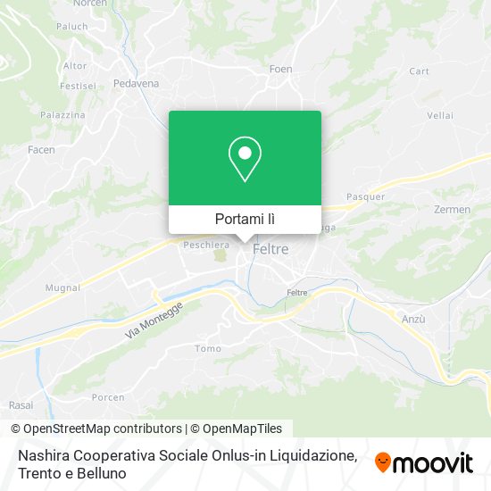 Mappa Nashira Cooperativa Sociale Onlus-in Liquidazione