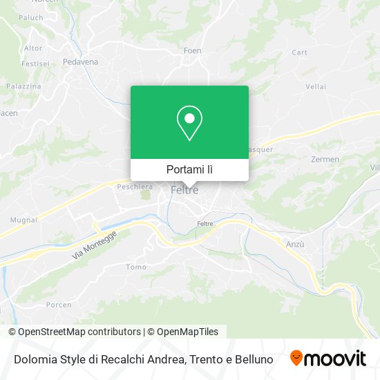 Mappa Dolomia Style di Recalchi Andrea