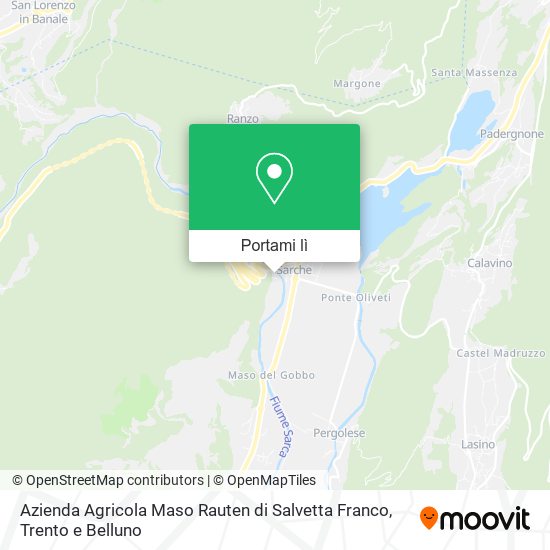 Mappa Azienda Agricola Maso Rauten di Salvetta Franco