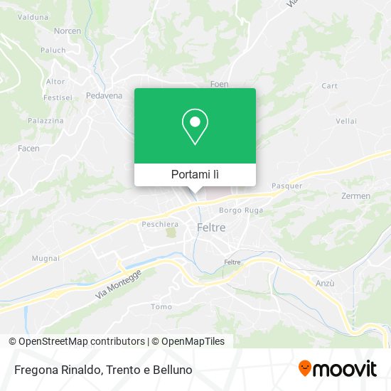 Mappa Fregona Rinaldo