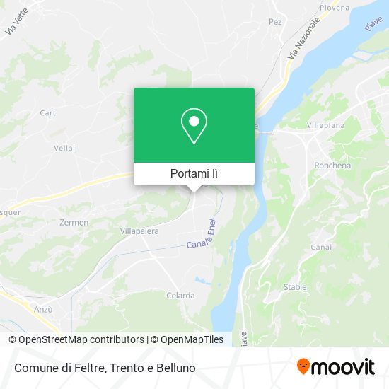 Mappa Comune di Feltre