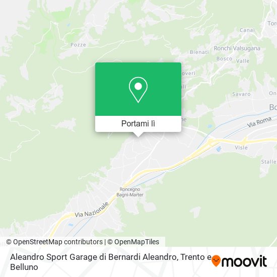 Mappa Aleandro Sport Garage di Bernardi Aleandro