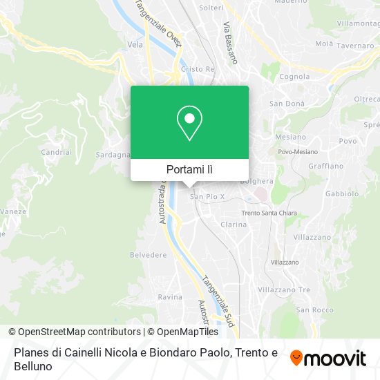 Mappa Planes di Cainelli Nicola e Biondaro Paolo