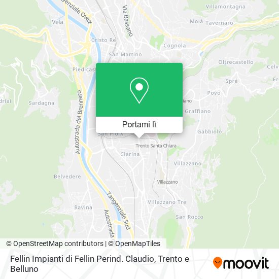 Mappa Fellin Impianti di Fellin Perind. Claudio