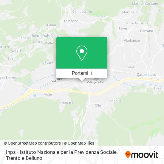 Mappa Inps - Istituto Nazionale per la Previdenza Sociale