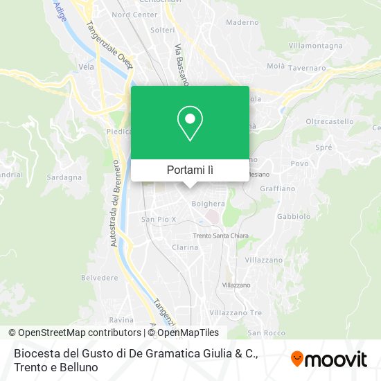 Mappa Biocesta del Gusto di De Gramatica Giulia & C.