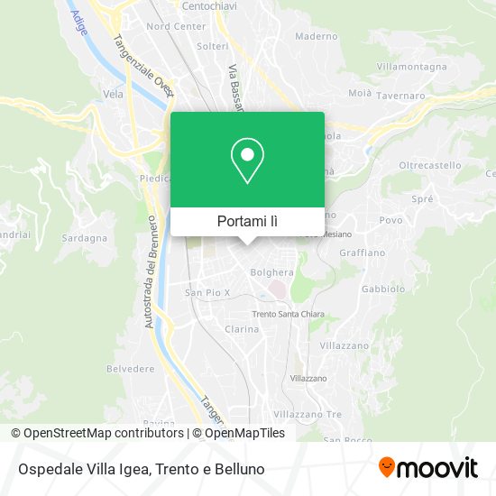 Mappa Ospedale Villa Igea