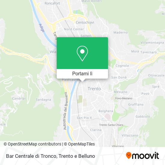 Mappa Bar Centrale di Tronco