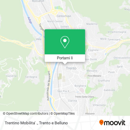 Mappa Trentino Mobilita' .