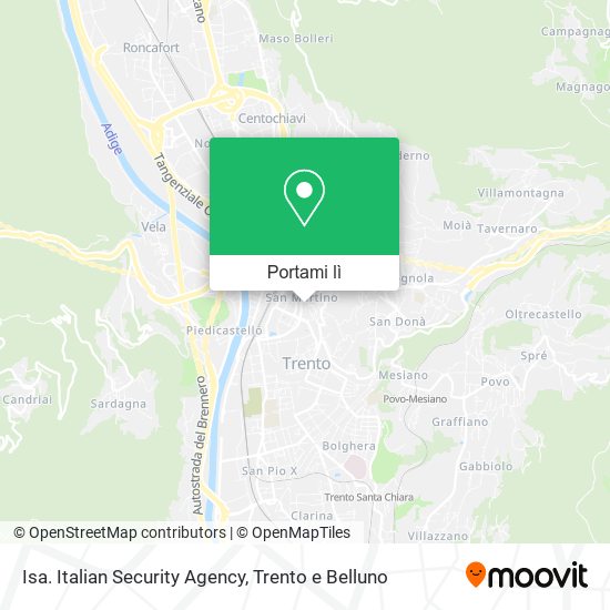 Mappa Isa. Italian Security Agency