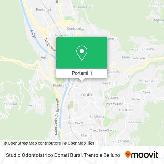 Mappa Studio Odontoiatrico Donati Bursi