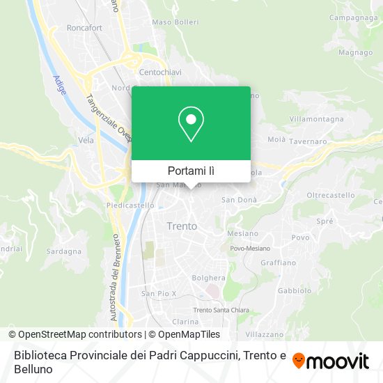 Mappa Biblioteca Provinciale dei Padri Cappuccini