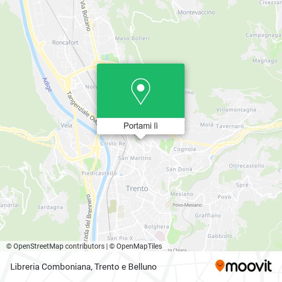 Mappa Libreria Comboniana