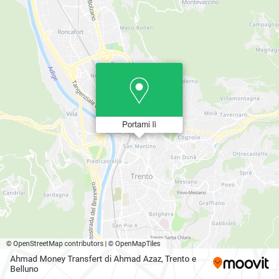 Mappa Ahmad Money Transfert di Ahmad Azaz