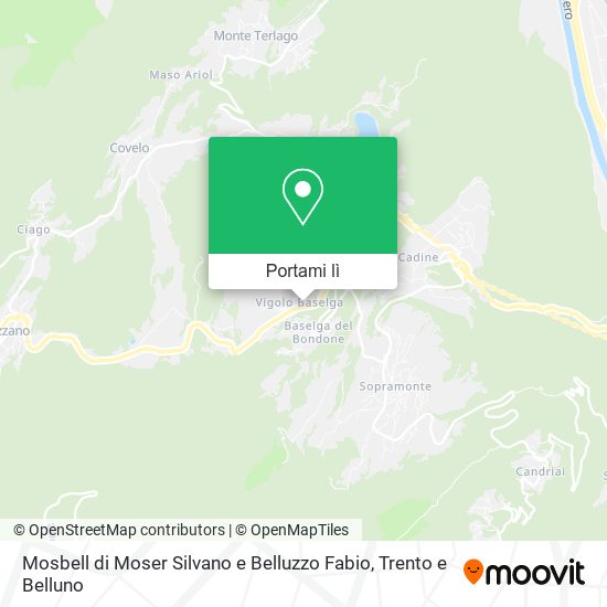 Mappa Mosbell di Moser Silvano e Belluzzo Fabio
