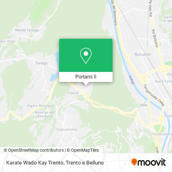 Mappa Karate Wado Kay Trento