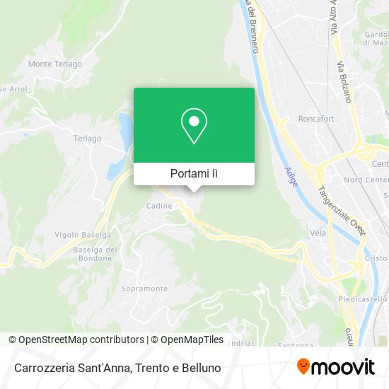 Mappa Carrozzeria Sant'Anna