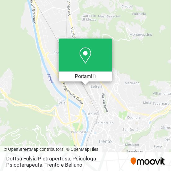 Mappa Dottsa Fulvia Pietrapertosa, Psicologa Psicoterapeuta