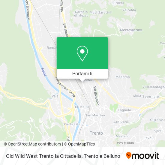 Mappa Old Wild West Trento la Cittadella