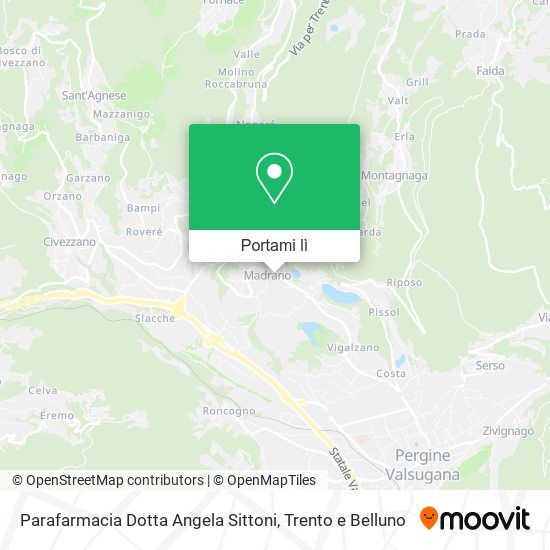 Mappa Parafarmacia Dotta Angela Sittoni