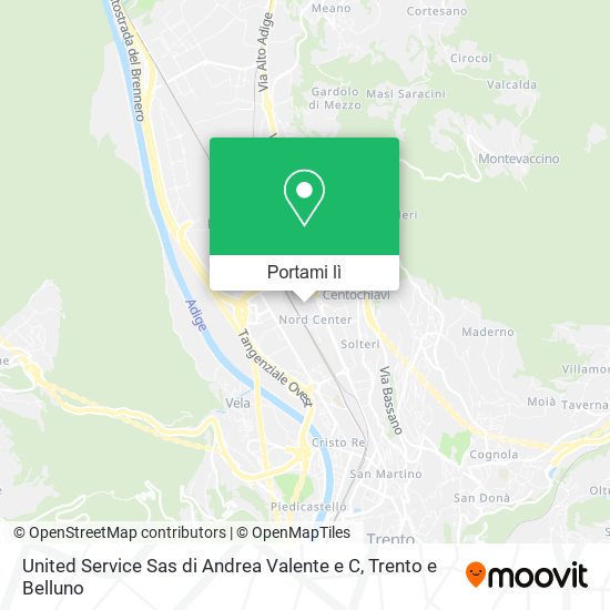 Mappa United Service Sas di Andrea Valente e C
