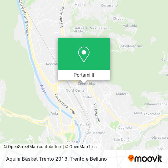 Mappa Aquila Basket Trento 2013