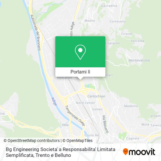 Mappa Bg Engineering Societa' a Responsabilita' Limitata Semplificata