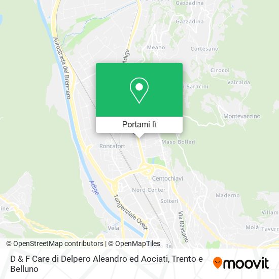 Mappa D & F Care di Delpero Aleandro ed Aociati