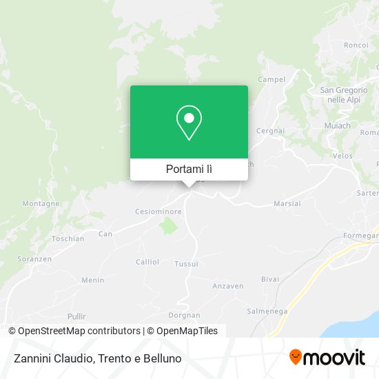 Mappa Zannini Claudio