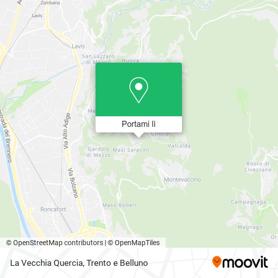 Mappa La Vecchia Quercia