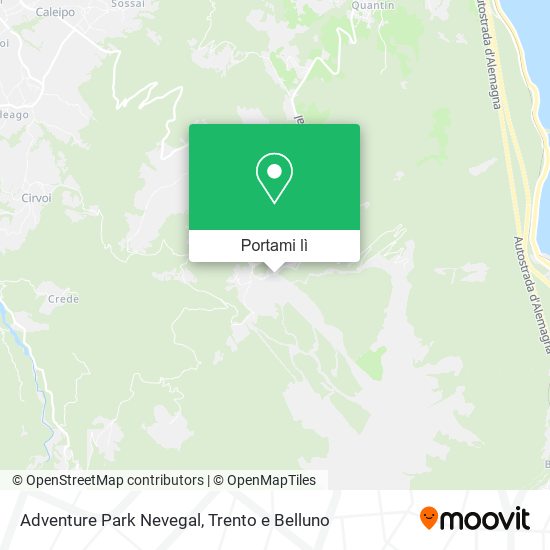 Mappa Adventure Park Nevegal