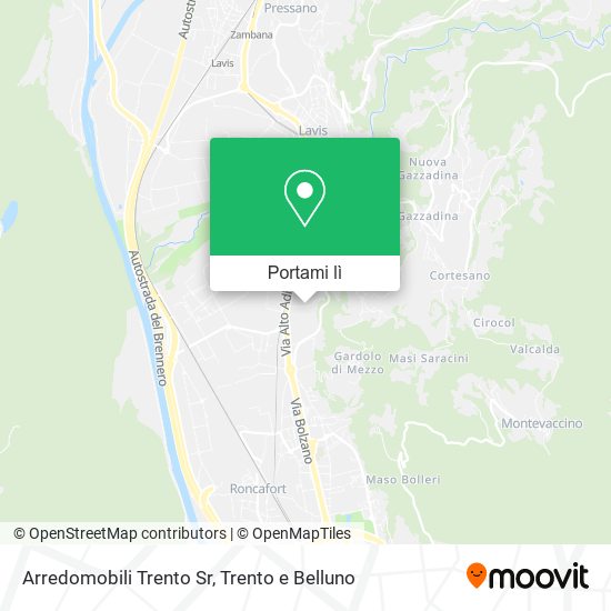 Mappa Arredomobili Trento Sr