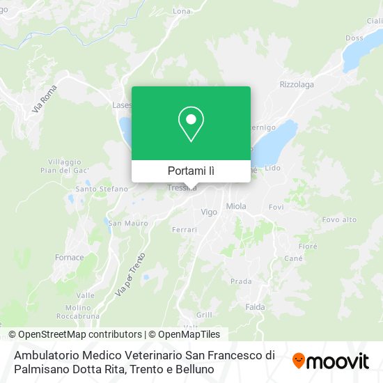 Mappa Ambulatorio Medico Veterinario San Francesco di Palmisano Dotta Rita