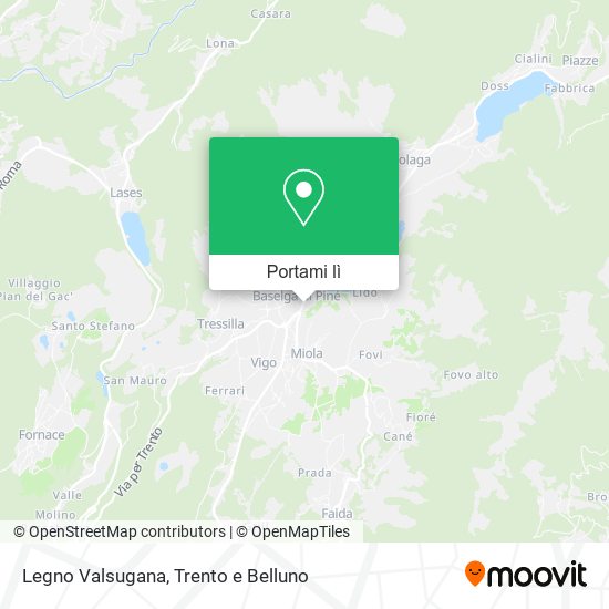 Mappa Legno Valsugana